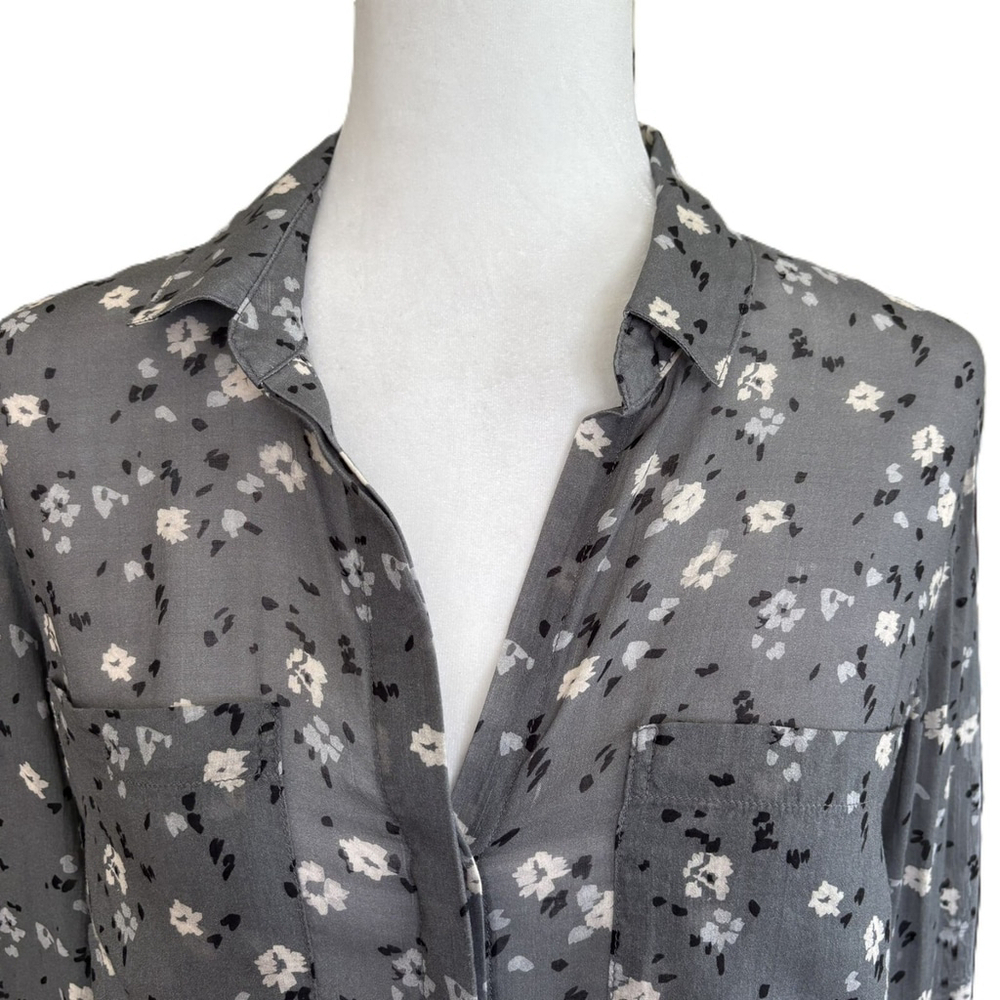 Anthropologie Cloth & Stone Floral Blouse Extra Small - Picture 10 of 13